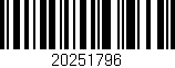 Código de barras (EAN, GTIN, SKU, ISBN): '20251796'