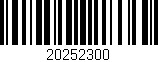 Código de barras (EAN, GTIN, SKU, ISBN): '20252300'