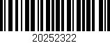Código de barras (EAN, GTIN, SKU, ISBN): '20252322'