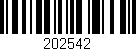 Código de barras (EAN, GTIN, SKU, ISBN): '202542'