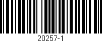Código de barras (EAN, GTIN, SKU, ISBN): '20257-1'