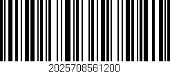 Código de barras (EAN, GTIN, SKU, ISBN): '2025708561200'