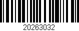 Código de barras (EAN, GTIN, SKU, ISBN): '20263032'