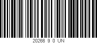 Código de barras (EAN, GTIN, SKU, ISBN): '20266_9_0_UN'