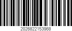 Código de barras (EAN, GTIN, SKU, ISBN): '2026822153968'
