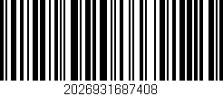 Código de barras (EAN, GTIN, SKU, ISBN): '2026931687408'