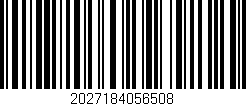Código de barras (EAN, GTIN, SKU, ISBN): '2027184056508'