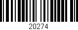 Código de barras (EAN, GTIN, SKU, ISBN): '20274'