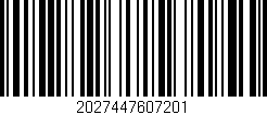 Código de barras (EAN, GTIN, SKU, ISBN): '2027447607201'