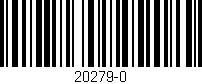Código de barras (EAN, GTIN, SKU, ISBN): '20279-0'