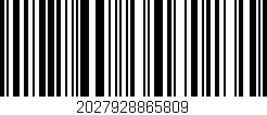 Código de barras (EAN, GTIN, SKU, ISBN): '2027928865809'