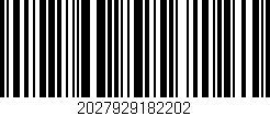 Código de barras (EAN, GTIN, SKU, ISBN): '2027929182202'
