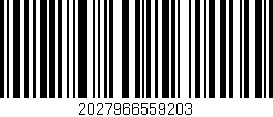 Código de barras (EAN, GTIN, SKU, ISBN): '2027966559203'
