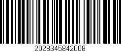 Código de barras (EAN, GTIN, SKU, ISBN): '2028345842008'