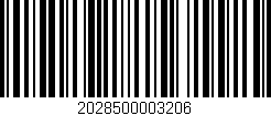 Código de barras (EAN, GTIN, SKU, ISBN): '2028500003206'
