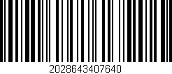 Código de barras (EAN, GTIN, SKU, ISBN): '2028643407640'