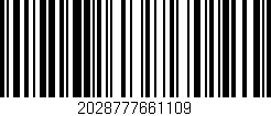 Código de barras (EAN, GTIN, SKU, ISBN): '2028777661109'