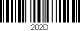 Código de barras (EAN, GTIN, SKU, ISBN): '202D'