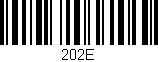 Código de barras (EAN, GTIN, SKU, ISBN): '202E'