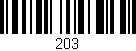 Código de barras (EAN, GTIN, SKU, ISBN): '203'