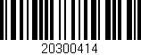 Código de barras (EAN, GTIN, SKU, ISBN): '20300414'
