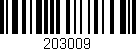 Código de barras (EAN, GTIN, SKU, ISBN): '203009'