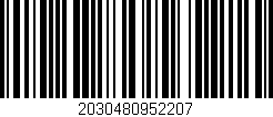 Código de barras (EAN, GTIN, SKU, ISBN): '2030480952207'