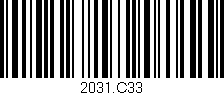 Código de barras (EAN, GTIN, SKU, ISBN): '2031.C33'