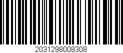 Código de barras (EAN, GTIN, SKU, ISBN): '2031298008308'