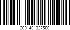 Código de barras (EAN, GTIN, SKU, ISBN): '2031401327500'