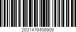 Código de barras (EAN, GTIN, SKU, ISBN): '2031478458909'