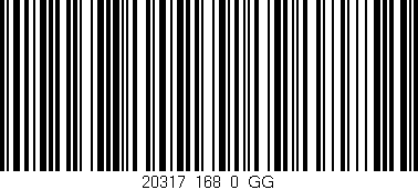 Código de barras (EAN, GTIN, SKU, ISBN): '20317_168_0_GG'