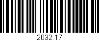 Código de barras (EAN, GTIN, SKU, ISBN): '2032.17'