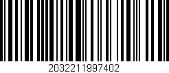 Código de barras (EAN, GTIN, SKU, ISBN): '2032211997402'
