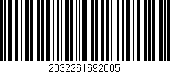 Código de barras (EAN, GTIN, SKU, ISBN): '2032261692005'