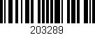 Código de barras (EAN, GTIN, SKU, ISBN): '203289'