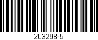 Código de barras (EAN, GTIN, SKU, ISBN): '203298-5'