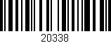 Código de barras (EAN, GTIN, SKU, ISBN): '20338'
