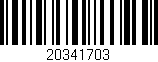 Código de barras (EAN, GTIN, SKU, ISBN): '20341703'