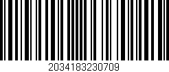 Código de barras (EAN, GTIN, SKU, ISBN): '2034183230709'