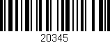 Código de barras (EAN, GTIN, SKU, ISBN): '20345'