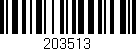 Código de barras (EAN, GTIN, SKU, ISBN): '203513'