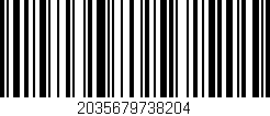 Código de barras (EAN, GTIN, SKU, ISBN): '2035679738204'
