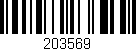 Código de barras (EAN, GTIN, SKU, ISBN): '203569'