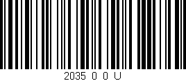 Código de barras (EAN, GTIN, SKU, ISBN): '2035_0_0_U'