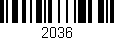 Código de barras (EAN, GTIN, SKU, ISBN): '2036'