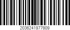 Código de barras (EAN, GTIN, SKU, ISBN): '2036241977809'