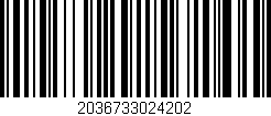 Código de barras (EAN, GTIN, SKU, ISBN): '2036733024202'