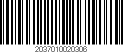 Código de barras (EAN, GTIN, SKU, ISBN): '2037010020306'