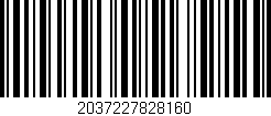 Código de barras (EAN, GTIN, SKU, ISBN): '2037227828160'